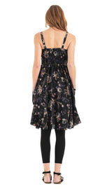 Swing Dress - black iris - cotton