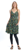 Swing Dress - garden party- organic cotton