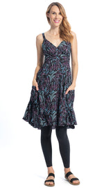 Swing Dress - precious purple- organic cotton