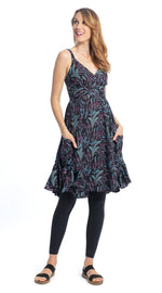 Swing Dress - precious purple- organic cotton