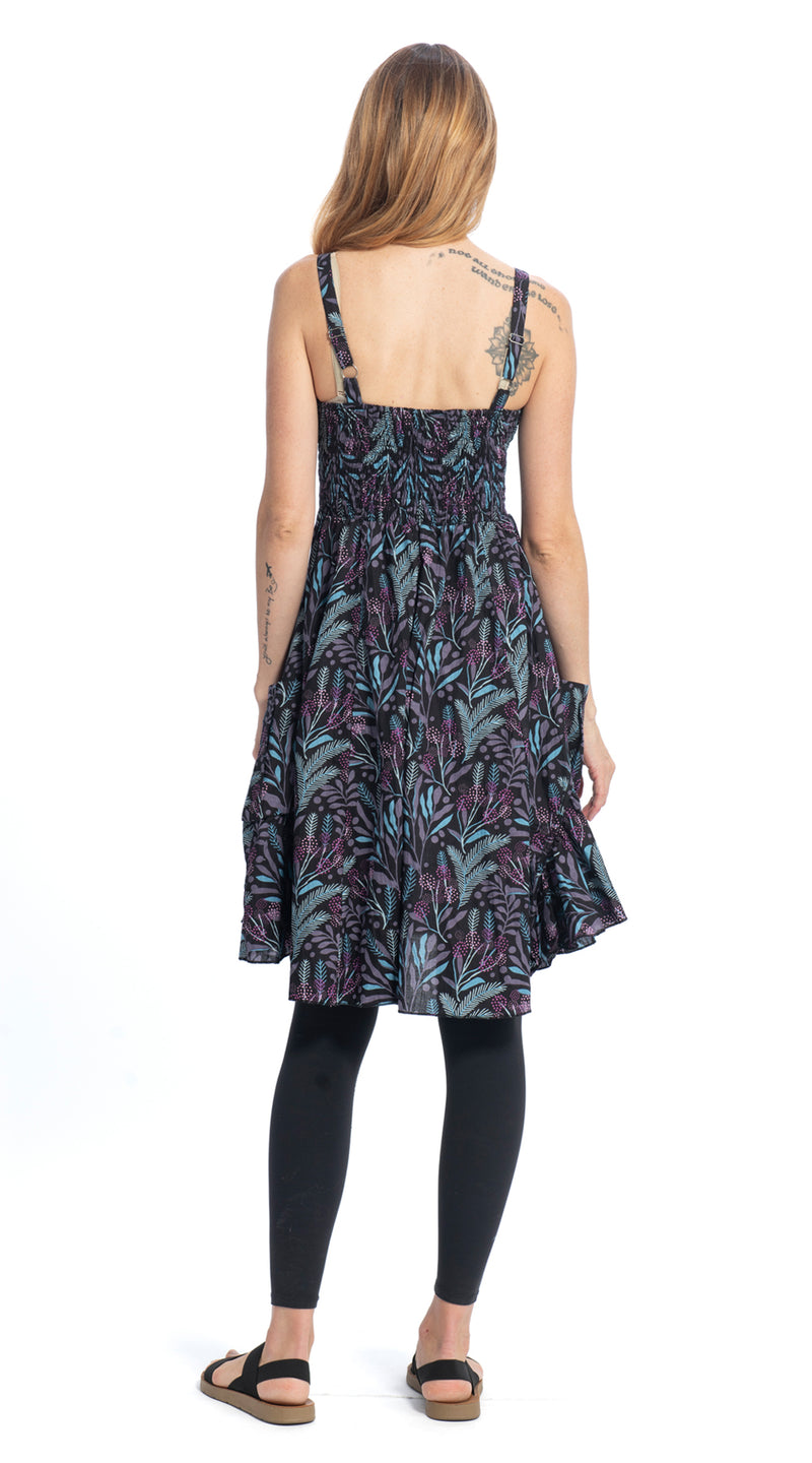 Swing Dress - precious purple- organic cotton
