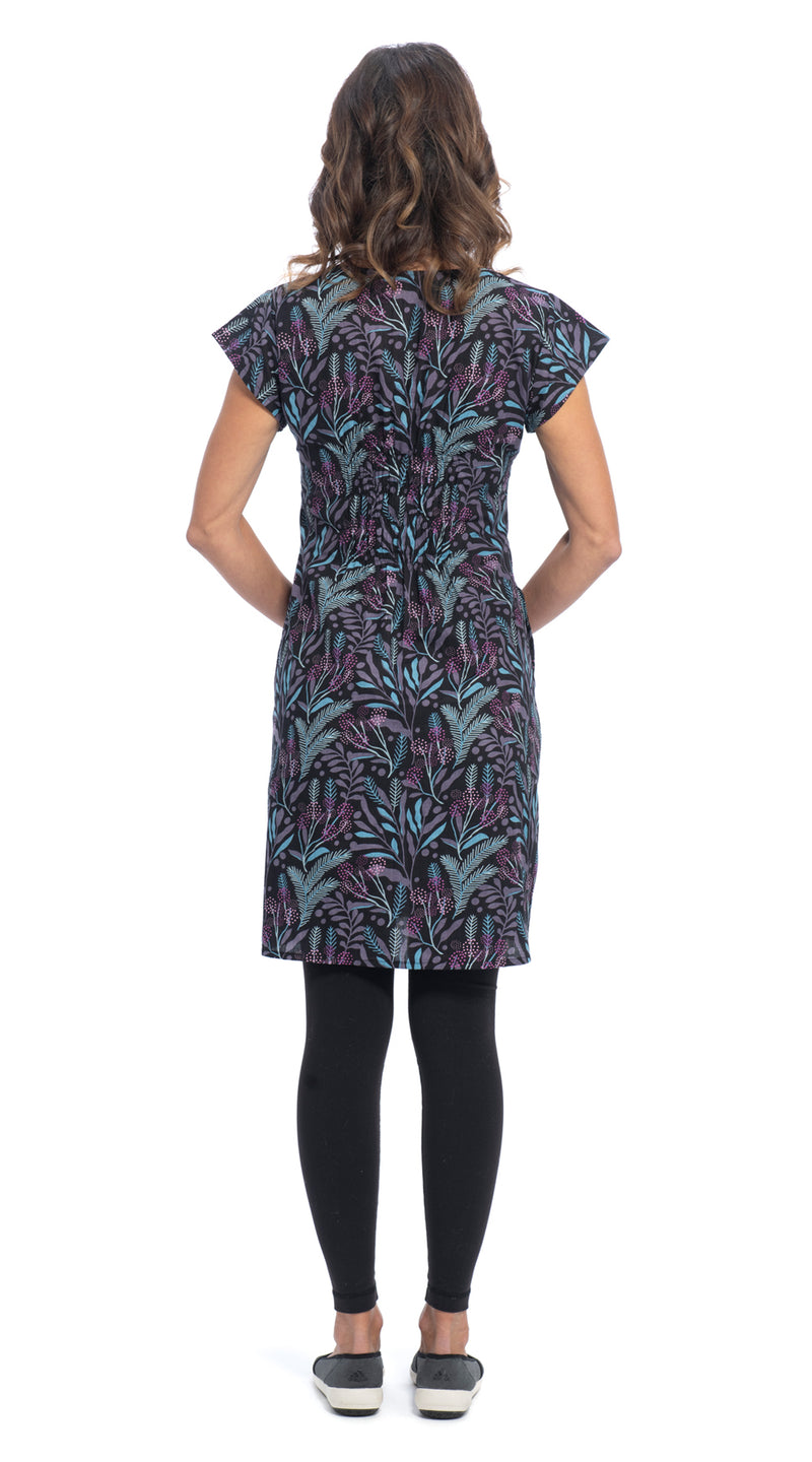 Olivia Dress - precious purple - organic cotton