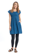 Olivia Dress - royal peacock - organic cotton