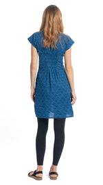 Olivia Dress - royal peacock - organic cotton