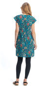 Olivia Dress - turquoise wonderful - organic cotton