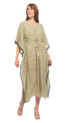 Alchemy Long Kaftan - olive - cotton