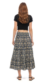 Ariel Skirt - blue raja - organic cotton