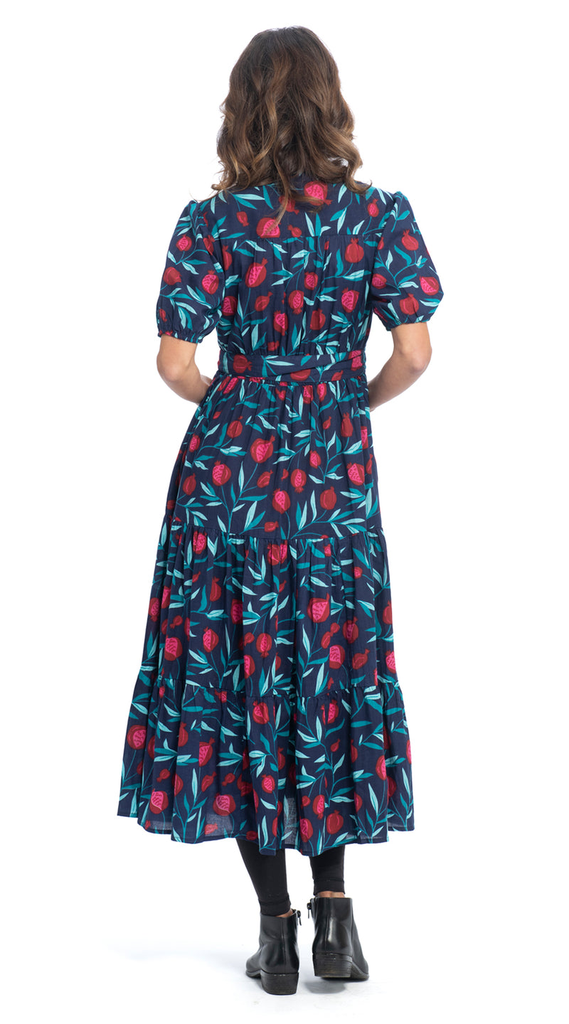 Anya Dress - pomegranate - organic cotton