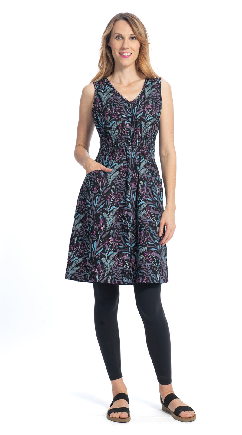 Frankie Dress - precious purple - organic cotton
