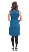 Frankie Dress - royal peacock - organic cotton