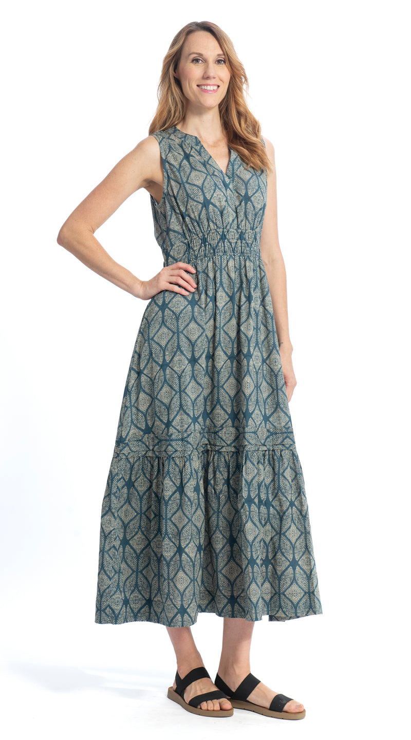 Amy Dress - sky - organic cotton