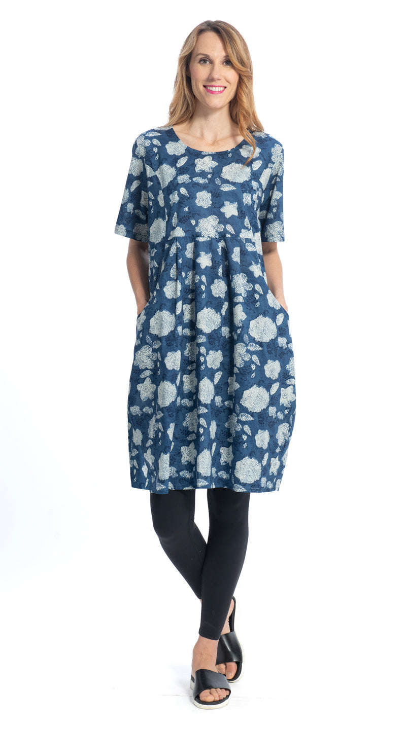 Lucy Dress - indigo - organic cotton
