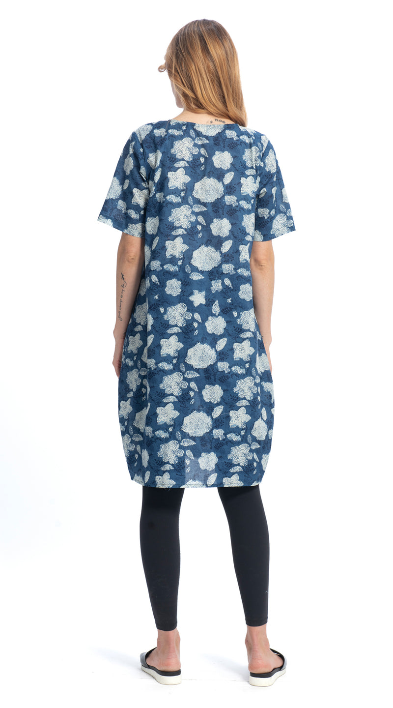 Lucy Dress - indigo - organic cotton