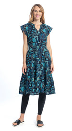 Melody Dress - navy wonderful - organic cotton