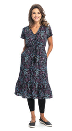 Shanti Dress - precious purple- organic cotton