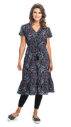 Shanti Dress - precious purple- organic cotton