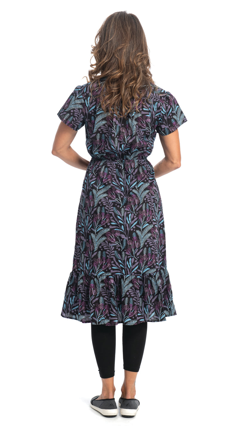 Shanti Dress - precious purple- organic cotton