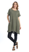 Cotton Gauze Lucia Tunic - khaki