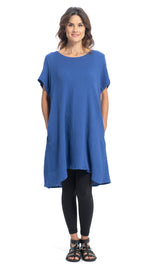 Cotton Gauze Lucia Tunic - royal blue