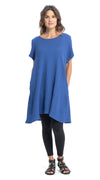 Cotton Gauze Lucia Tunic - royal blue