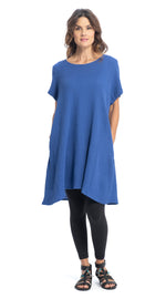 Cotton Gauze Lucia Tunic - royal blue