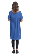 Cotton Gauze Lucia Tunic - royal blue