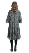 Boho Dress - pewter - new sari