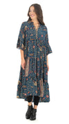 Boho Dress - royal paisley