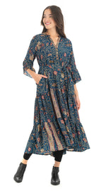 Boho Dress - royal paisley