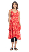 Malibu Dress - hibiscus - rayon crepe