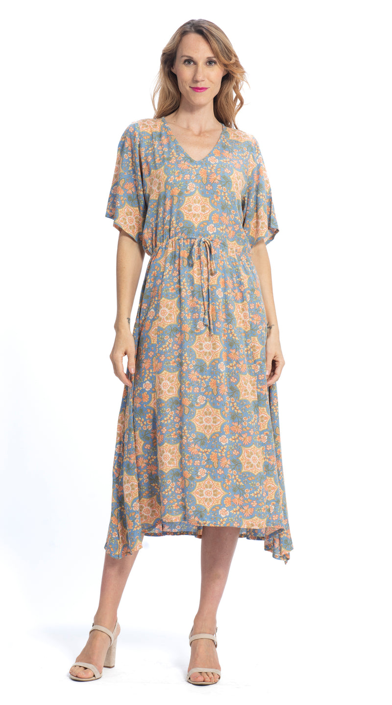 Dakini Dress - mystic blue - rayon crepe