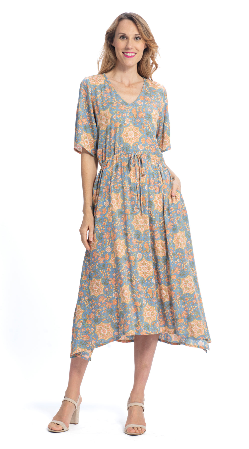 Dakini Dress - mystic blue - rayon crepe