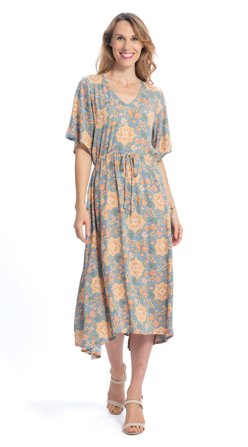 Dakini Dress - mystic blue - rayon crepe
