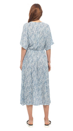 Dakini Dress - white batik - rayon crepe