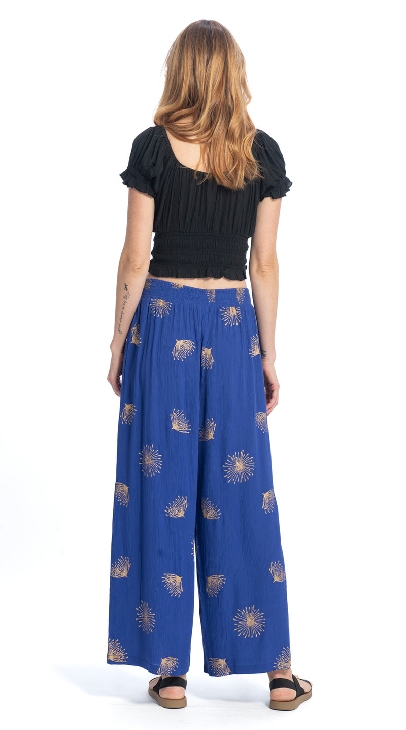 Roxy Pants - royal gold - rayon crepe