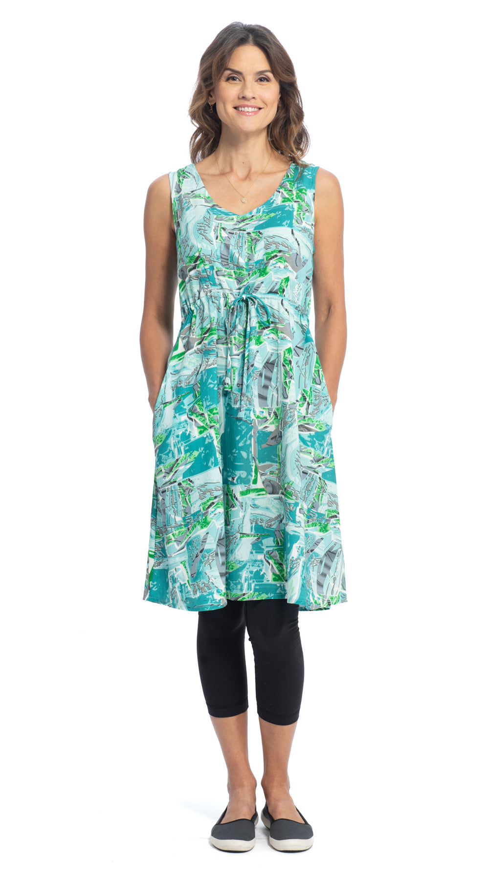 Rachel Dress - aquamarine - rayon