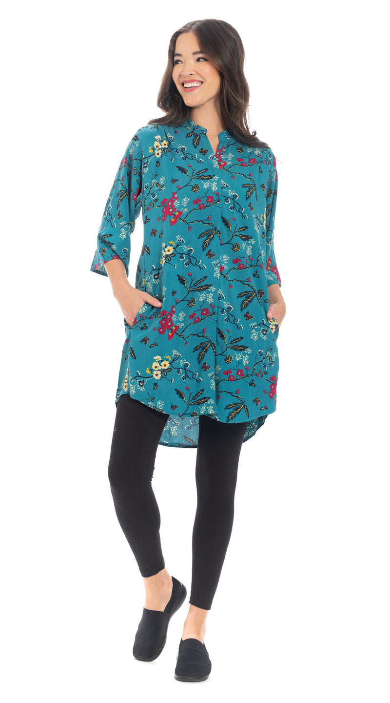 Cassidy Tunic - teal blue