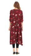 Karma Dress  - maroon crepe