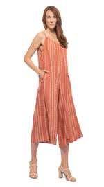 Marley Jumpsuit - apricot lines - rayon