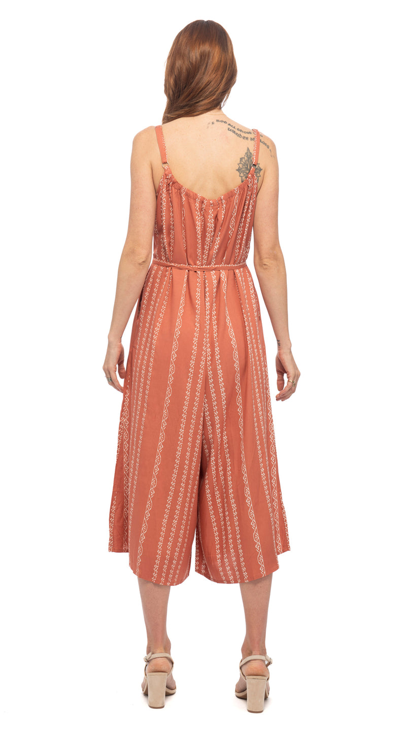 Marley Jumpsuit - apricot lines - rayon