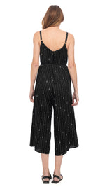 Marley Jumpsuit - black lines - rayon