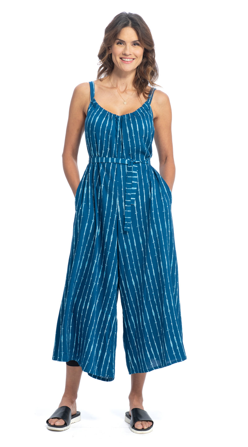 Marley Jumpsuit - royal lines - rayon