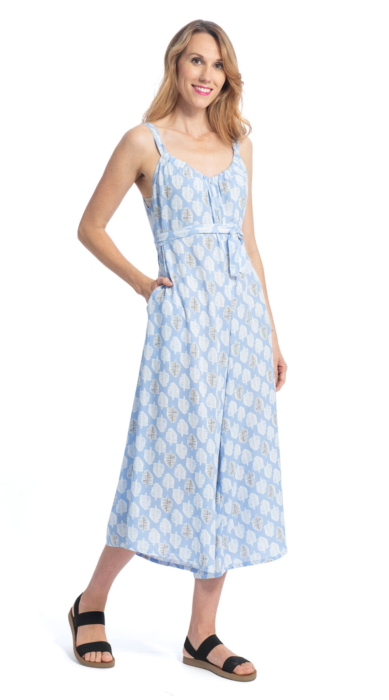 Marley Jumpsuit - peri trees - rayon