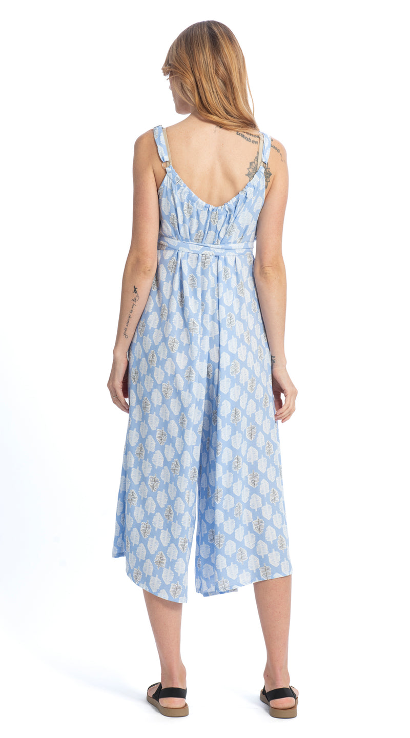 Marley Jumpsuit - peri trees - rayon
