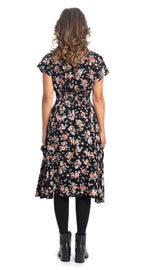Swing Dress - copper flower