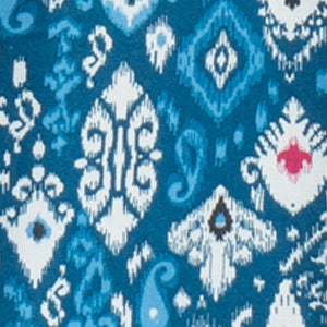 Rachel Dress - royal ikat - rayon