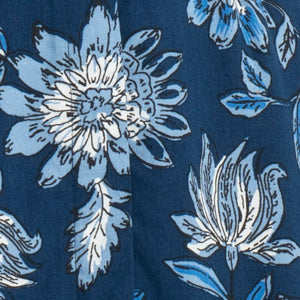 Victoria Dress - royal+white - rayon