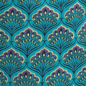Frankie Dress - teal peacock - organic cotton