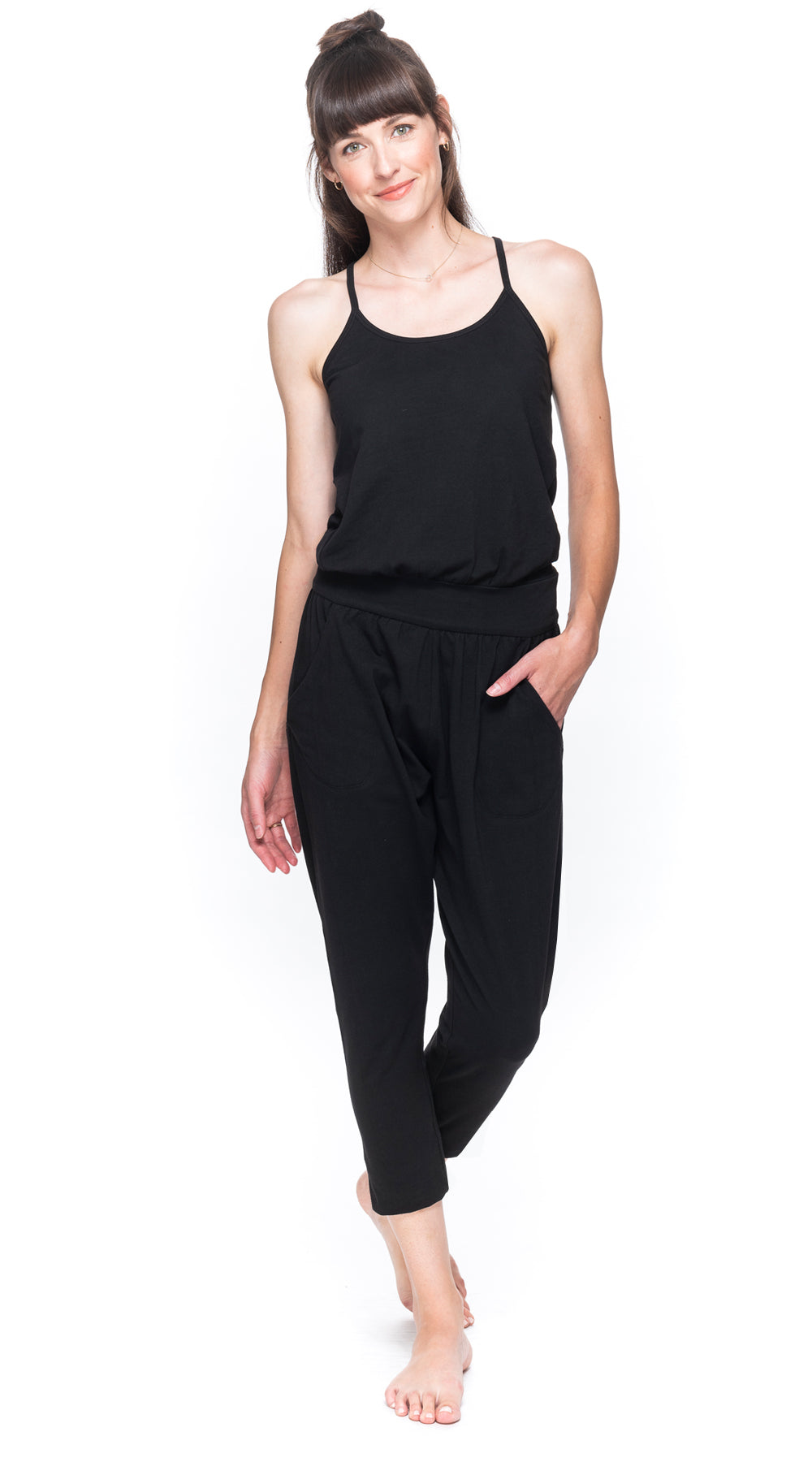 Yogi Jumpsuit - black - organic cotton