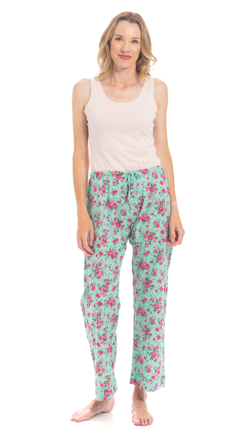 Organic Cotton Pajama Pants - sea foam